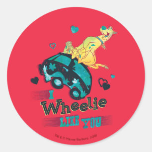Scooby-Doo - I Wheelie Like You Classic Round Sticker
