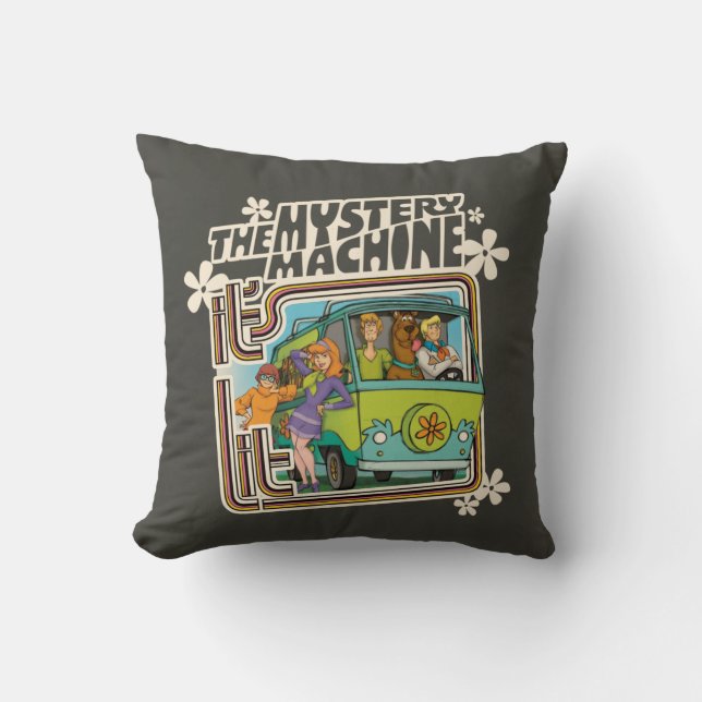 Scooby-Doo | "It's Lit" Mystery Machine Graphic Throw Pillow (Front)
