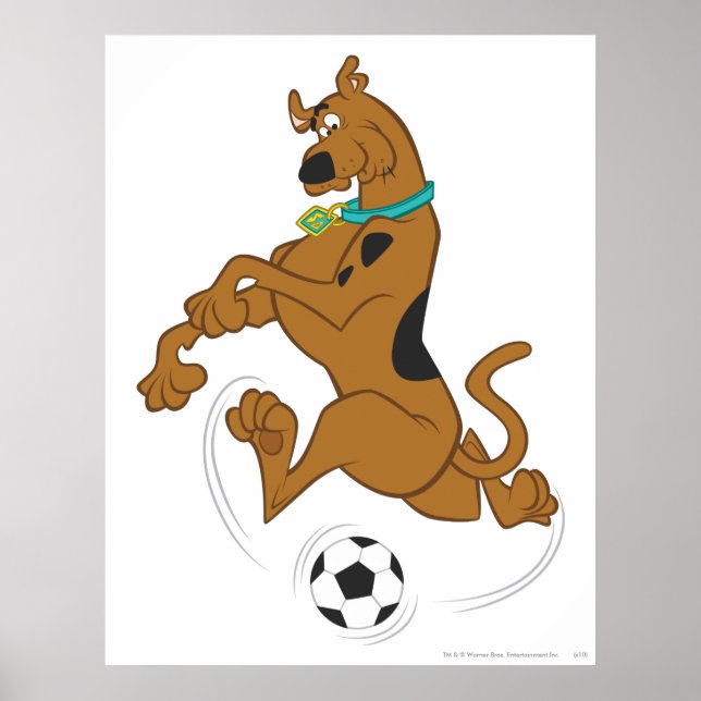Scooby-Doo Kicking Soccer Ball Poster (Front)