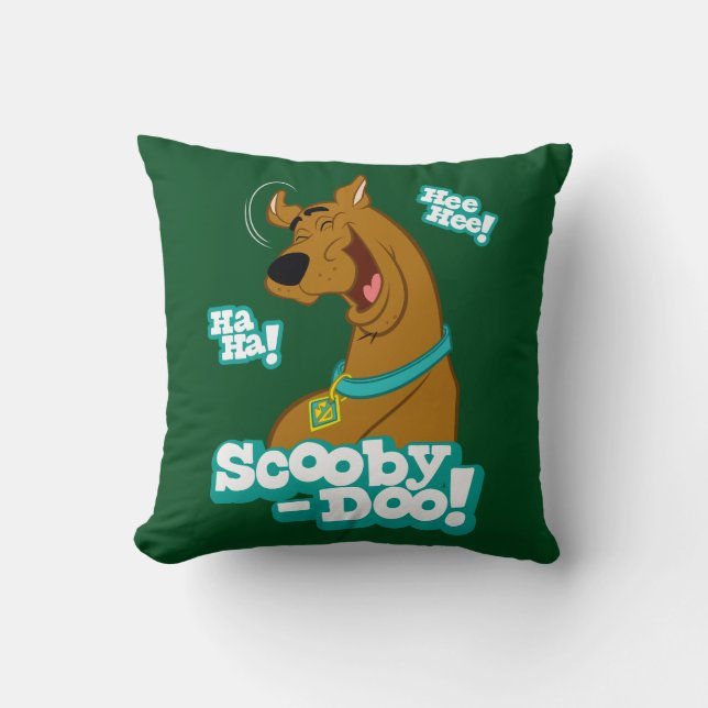 Scooby-Doo Laughing Throw Pillow (Front)
