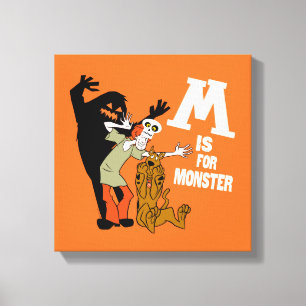 Scooby-Doo   M is for Monster Canvas Print
