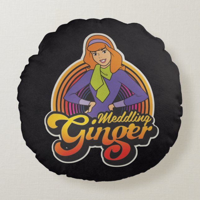 Scooby-Doo | "Meddling Ginger" Daphne Round Pillow (Front)
