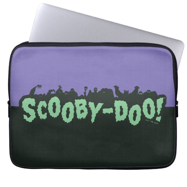 Scooby-Doo! Monster Silhouette Logo Laptop Sleeve (Front)
