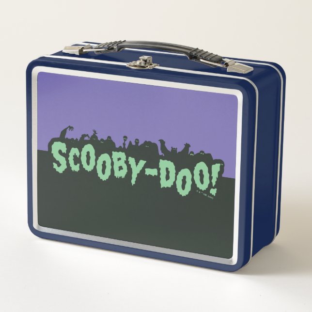 Scooby-Doo! Monster Silhouette Logo Metal Lunch Box (Front)