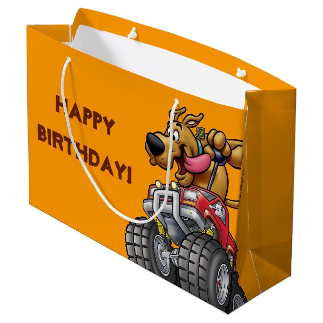 Scooby Doo-Monster Truck Large Gift Bag (Back Angled)