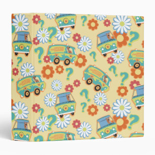 Scooby-Doo Mystery Machine Flower Pattern Binder