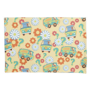 Scooby-Doo Mystery Machine Flower Pattern Pillowcase