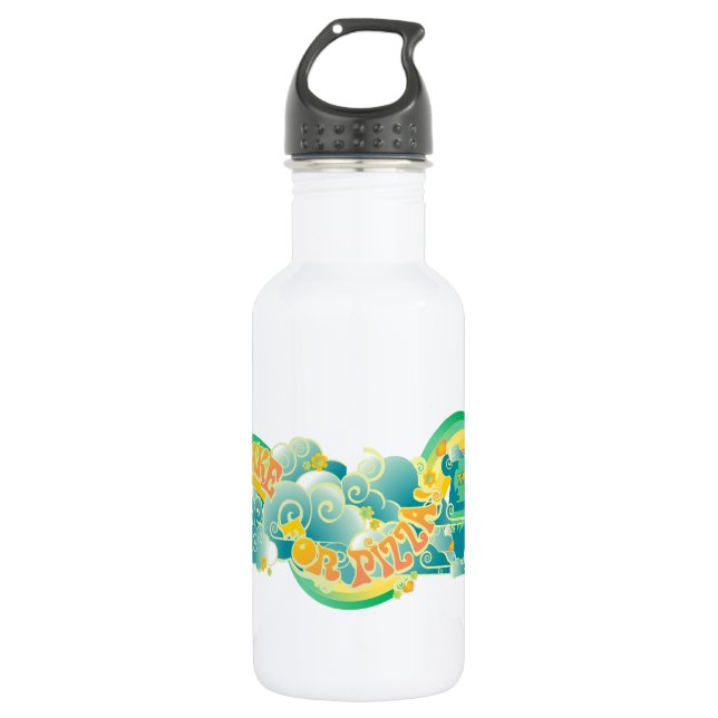 Scooby-Doo | Mystery Machine "I Brake For Pizza" 532 Ml Water Bottle (Front)