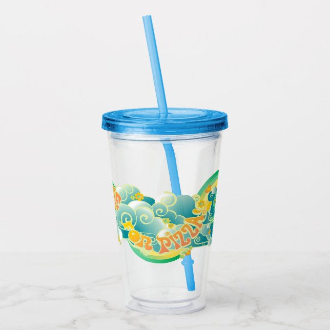 Scooby-Doo | Mystery Machine "I Brake For Pizza" Acrylic Tumbler (Left)