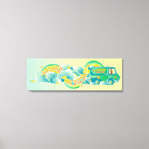 Scooby-Doo   Mystery Machine "I Brake For Pizza" Canvas Print