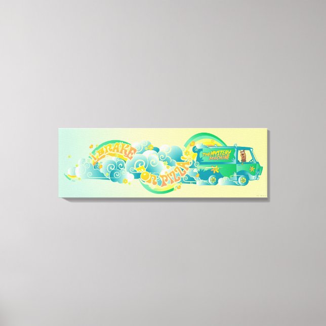 Scooby-Doo | Mystery Machine "I Brake For Pizza" Canvas Print (Front)