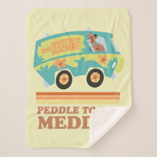 Scooby-Doo Mystery Machine "Peddle to the Meddle" Sherpa Blanket