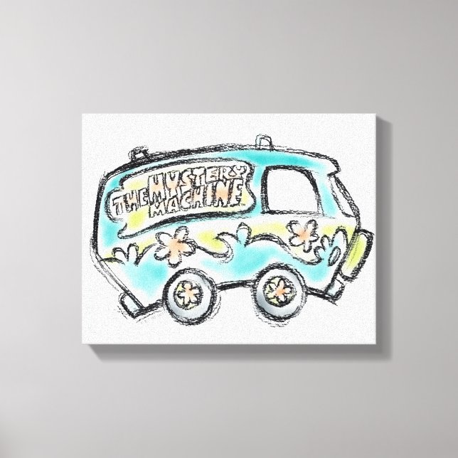 Scooby-Doo | Mystery Machine Sketch Canvas Print (Front)
