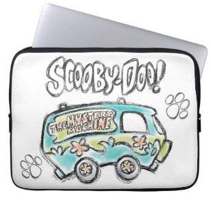 Scooby-Doo   Mystery Machine Sketch Laptop Sleeve