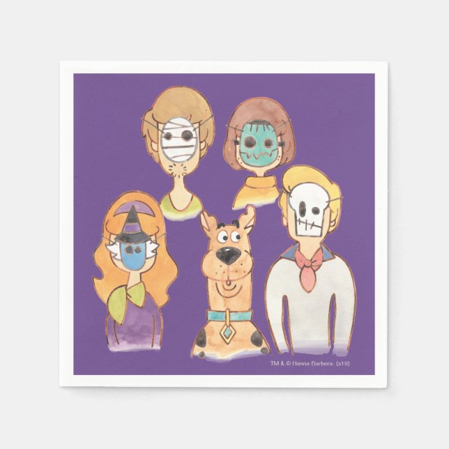 Scooby-Doo | Our Halloween Masks Napkin (Front)