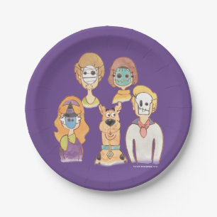 Scooby-Doo Our Halloween Masks Paper Plate