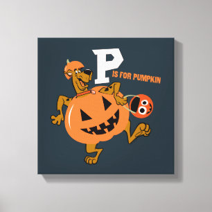 Scooby-Doo   P is for Pumpkin Canvas Print