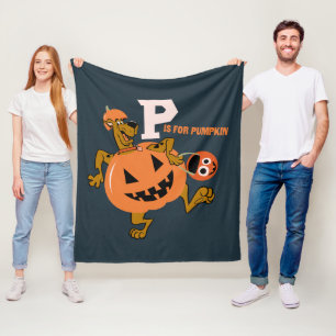Scooby-Doo P is for Pumpkin Fleece Blanket