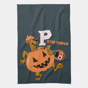 Scooby-Doo P is for Pumpkin Kitchen Towel