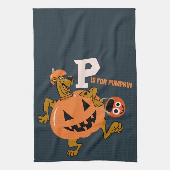Scooby-Doo | P is for Pumpkin Kitchen Towel (Vertical)