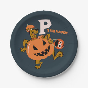 Scooby-Doo P is for Pumpkin Paper Plate