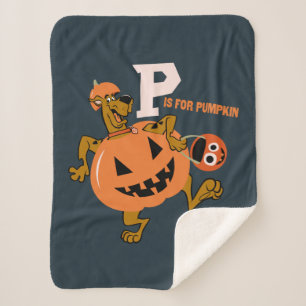Scooby-Doo P is for Pumpkin Sherpa Blanket