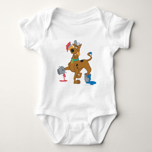 Scooby-Doo Paints Baby Bodysuit (Front)