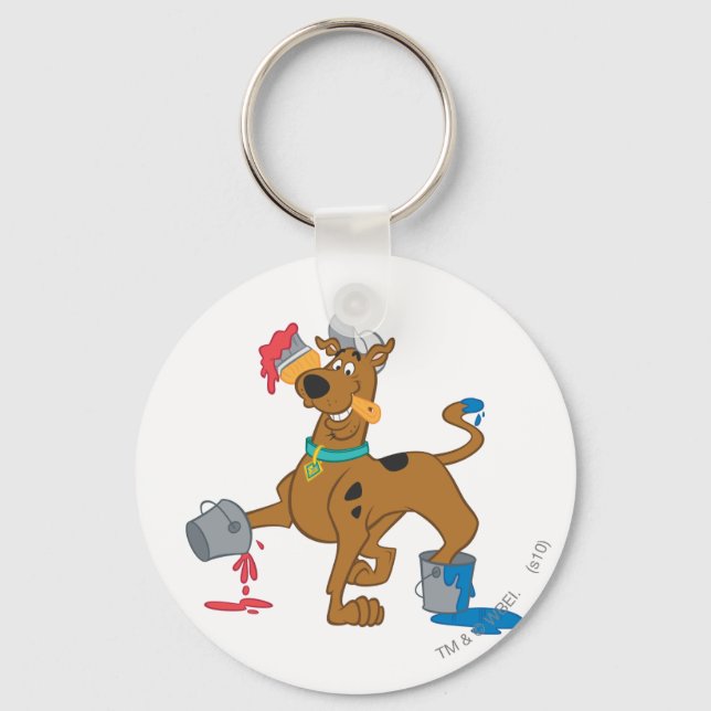 Scooby-Doo Paints Keychain (Front)