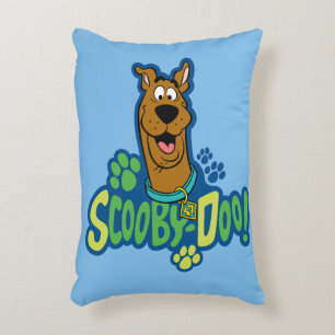 Scooby-Doo Paw Print Character Badge Decorative Pillow