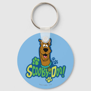 Scooby-Doo Paw Print Character Badge Keychain