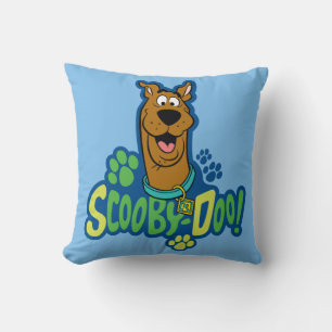 Scooby-Doo Paw Print Character Badge Throw Pillow