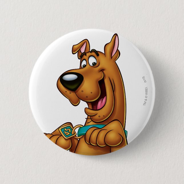 Scooby-Doo Paws Up 2 Inch Round Button (Front)