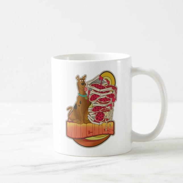 Scooby-Doo | Pile of Pizza "Munchies" Graphic Coffee Mug (Right)