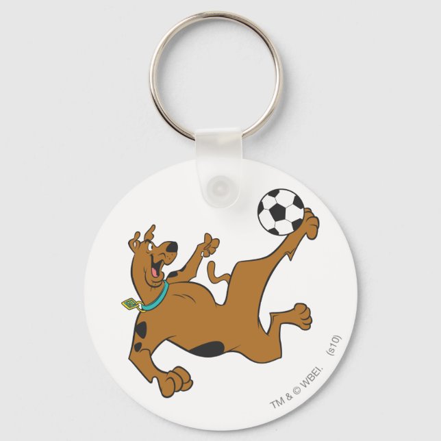 Scooby-Doo Playing Soccer Keychain (Front)