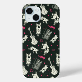 Scooby-Doo Punk Guitar and Amp Pattern iPhone 15 Case