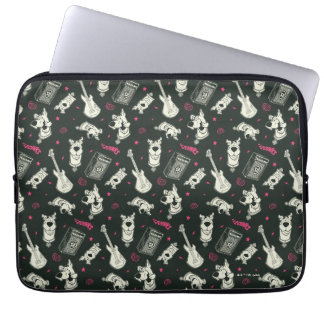 Scooby-Doo Punk Guitar and Amp Pattern Laptop Sleeve