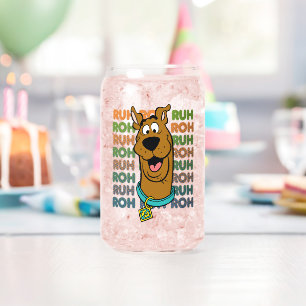 Scooby-Doo Ruh Roh Can Glass