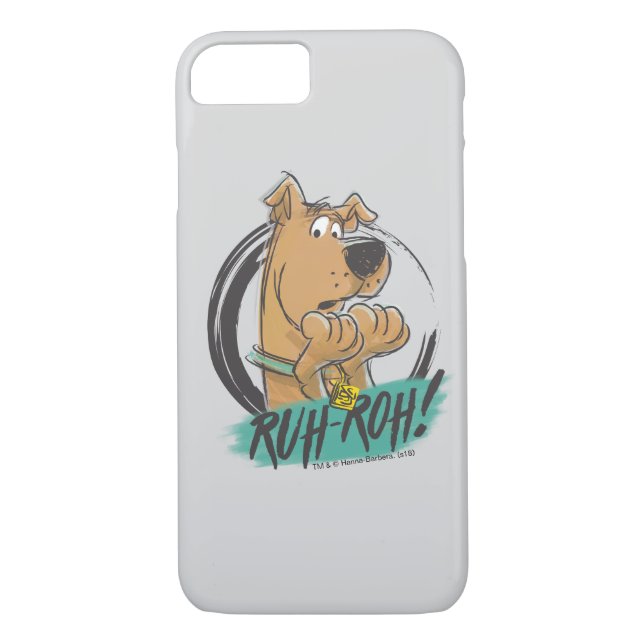 Scooby-Doo "Ruh Roh!" Marker Sketch Case-Mate iPhone Case (Back)