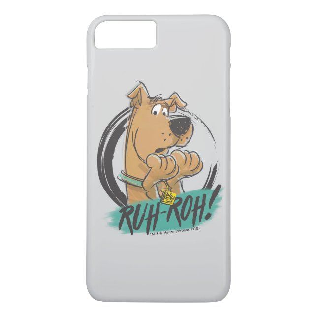 Scooby-Doo "Ruh Roh!" Marker Sketch Case-Mate iPhone Case (Back)