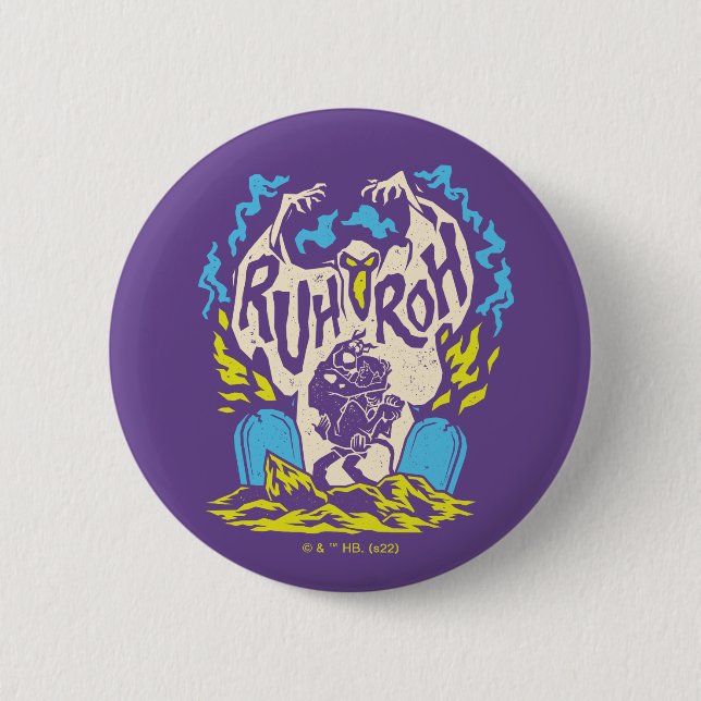 Scooby-Doo | Ruh Roh Scooby & Shaggy 2 Inch Round Button (Front)