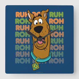 Scooby-Doo Ruh Roh Square Wall Clock