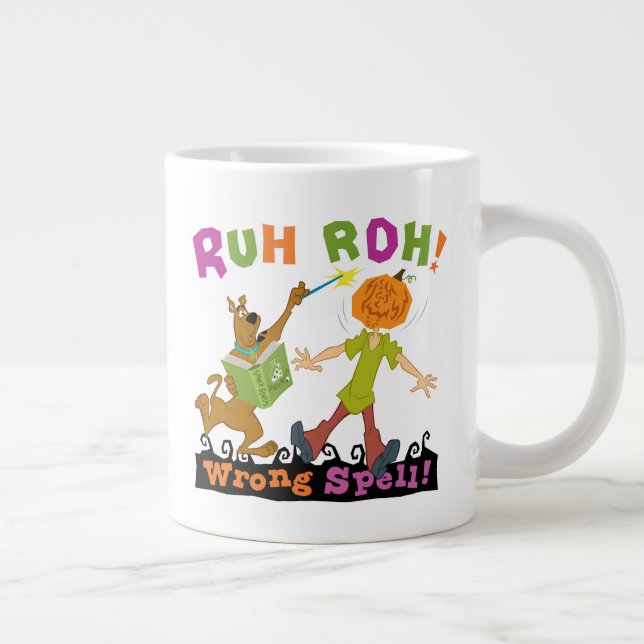 Scooby-Doo | Ruh Roh! Wrong Spell! Large Coffee Mug (Right)