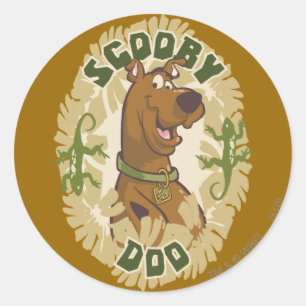 Scooby-Doo Safari Graphic Classic Round Sticker