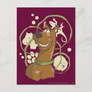 Scooby-Doo Safari Icons Postcard