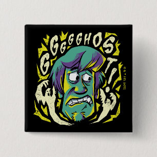 Scooby-Doo   Scared Shaggy 2 Inch Square Button