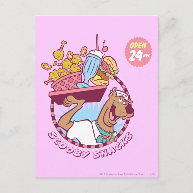 Scooby-Doo "Scooby Snacks" Postcard (Front)