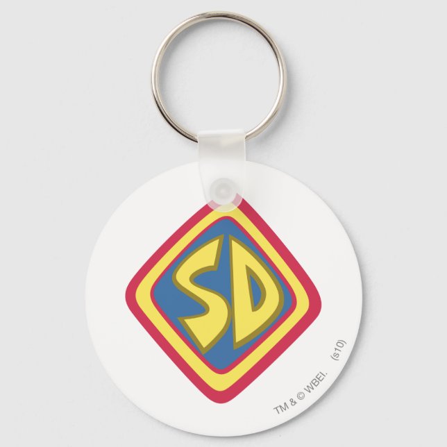Scooby-Doo "SD" Icon Keychain (Front)