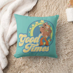 Scooby-Doo & Shaggy Good Times at Crystal Cove HS Throw Pillow