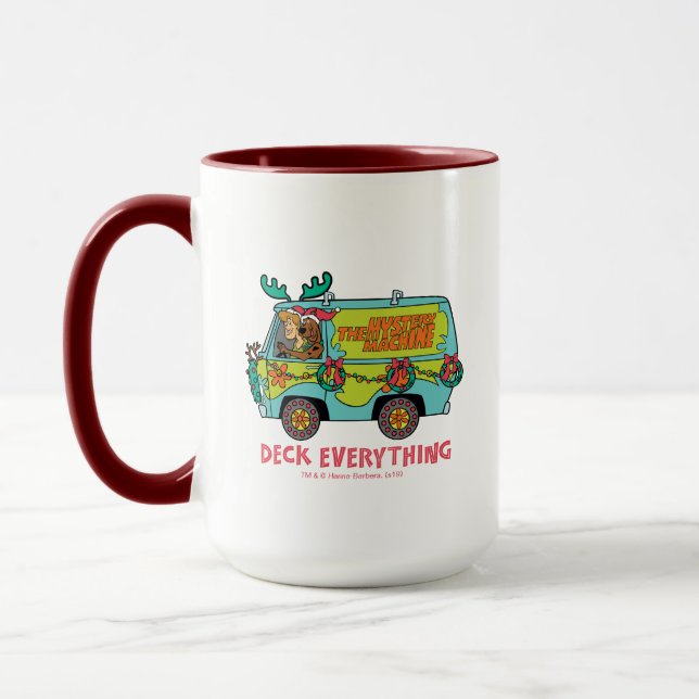 Scooby-Doo & Shaggy In The Holiday Mystery Machine Mug (Left)