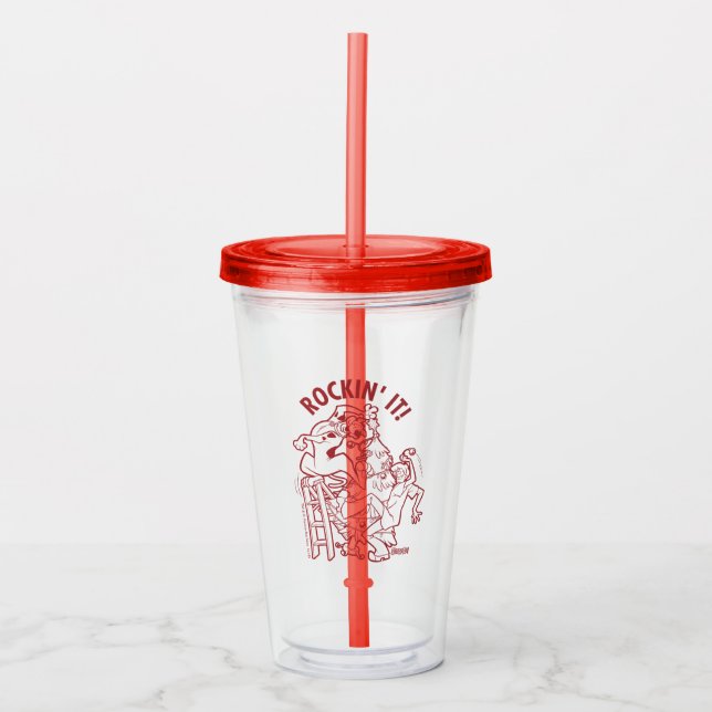 Scooby-Doo & Shaggy Rockin' It 'Round The Tree Acrylic Tumbler (Front)